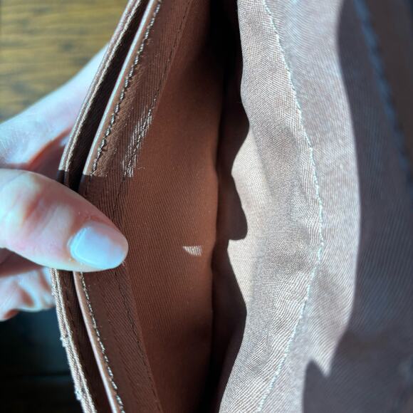 Fossil Brown Leather Wallet Minimalist Contemporary - Picture 6 of 8